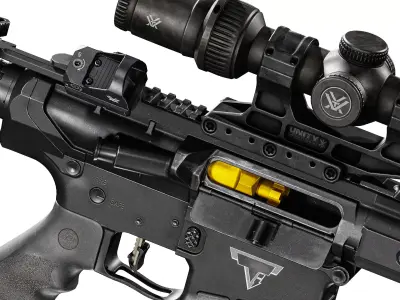 TTI V7 HARBINGER 308 RIFLE Low-poly 3D model