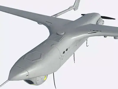 RQ 21 Low-poly 3D model