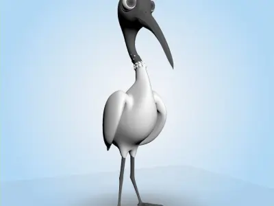 Ibis Bird 3D model