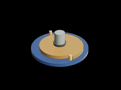 Excentric Spiral - Intermittent Mechanism 3D model