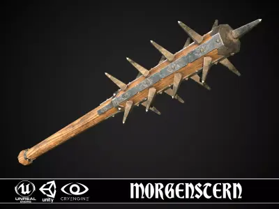Morgenstern 01 Low-poly 3D model