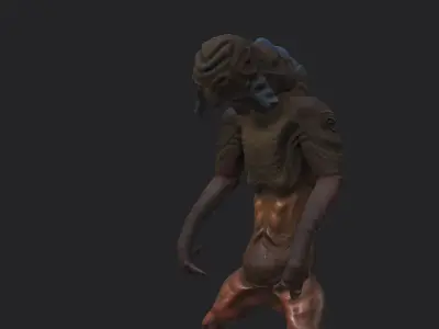 creature mud alien Low-poly 3D model