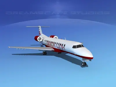 Embraer ERJ-135 Quicklink 3D model