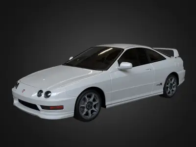 Acura Integra 2001 Free low-poly 3D model