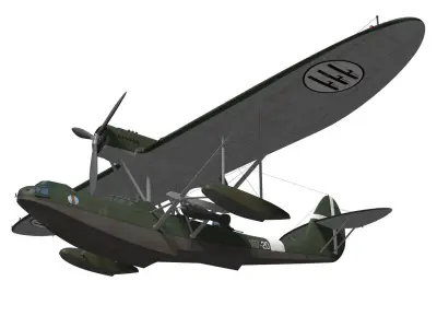 CANT Z501 Gabbiano 3D model