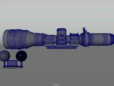 Tactical Scope - Maya Arnold Shader 3D model