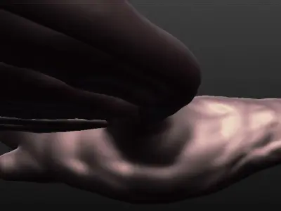 eagle sculpted 3D model