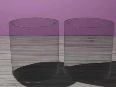 Bowls Plates and Glass Cups Free 3D model