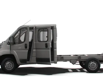 Peugeot Boxer Chassis HQInterior CrCab 3800WB 2023 3D model