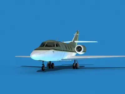 Dassault Falcon 10 V10 3D model