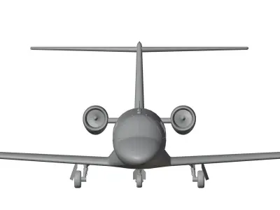 Private plane 3D model