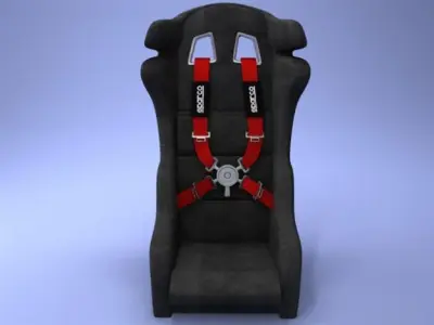 Car Seat WRC sparco 3D model