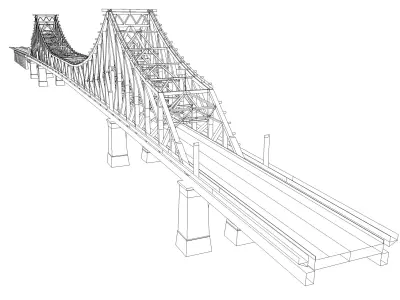 Story Bridge Low-poly 3D model