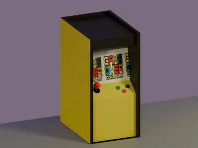 Neon city pack Free low-poly 3D model