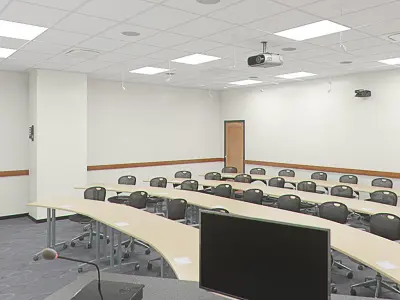 Classroom Architecture 006 V2 3D model