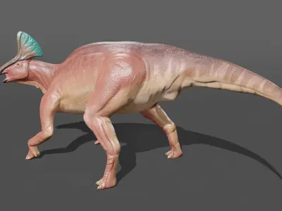 Olorotitan dinosaur Free low-poly 3D model