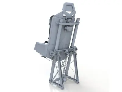 Helicopter Pilot Seat 3D model