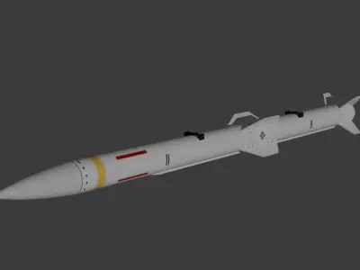 PL-15 Air to Air Missile Low-poly 3D model