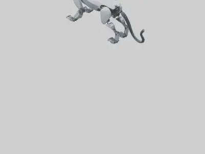 Robot version of a jaguar model 3D model