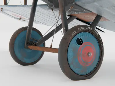 Sopwith Camel Biplane 1917-1920 3D model