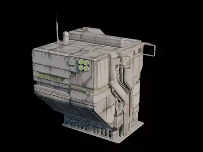 Cyberpunk Building 3 Low-poly 3D model purchase