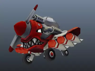 Micro Plane - Low Poly Hand Painted Low-poly 3D model
