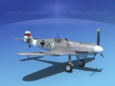 Messerschmitt BF-109 V08 3D model