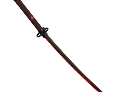 Zombie Slayer Katana Low-poly 3D model