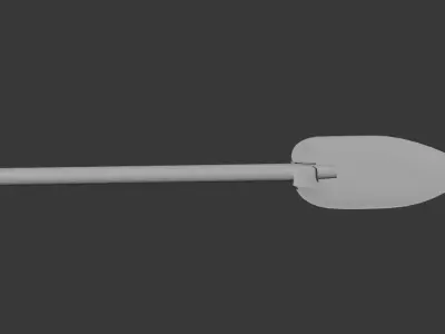 3d low poly shovel Free low-poly 3D model