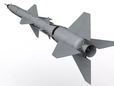 V-755 soviet cold war SA-2 Guideline Volhov SAM Low-poly 3D model