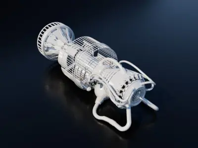 engine jet 3D model