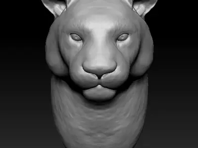 Tiger head Free 3D print model