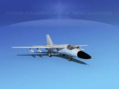 General Dynamics F-111 Aardvark Bare Metal 3D model