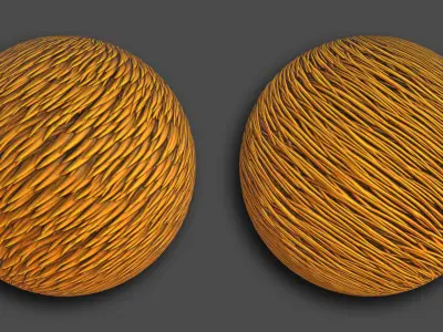 10 Stylized Procedural Fur   Low-poly 3D model