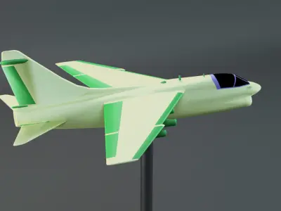 Corsair 2 aircraft 3D print model