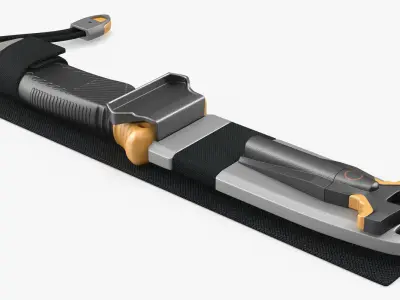 Tourist Knife Set 3D model