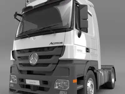 2010-MERCEDES-BENZ-Actros-1844 mercedes truck 3D model