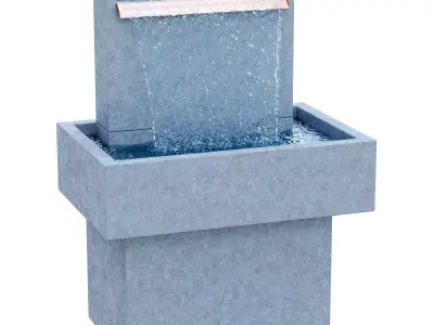 Campania Falling Water Fountain FT-286 3D model