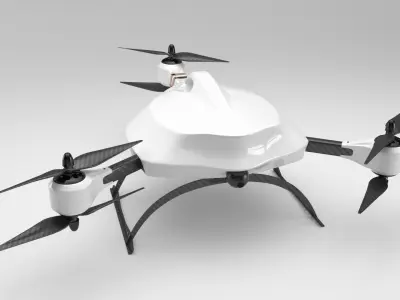 FPV Racing drone 3D model
