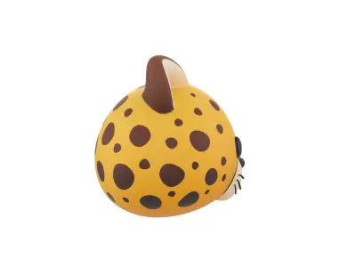 Prop178 Cheetah Head 3D model