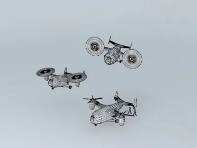 TILT ROTOR Free 3D model