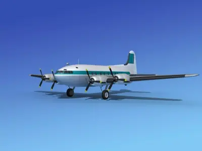 Boeing B307 Stratoliner Corporate 3 3D model