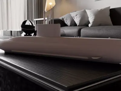 Printable Navy Submarine 3D print model