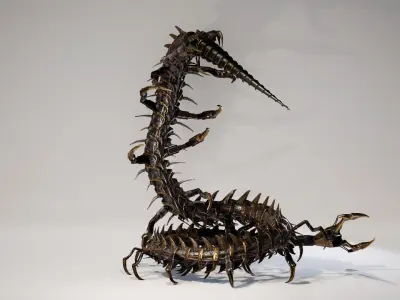 Scolopendra IndustrialMech06 Low-poly 3D model