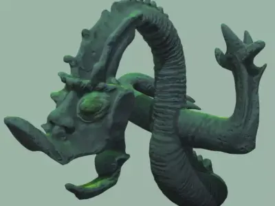 hand dragon Free 3D model