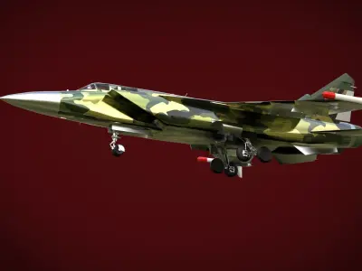 Jet Fighter Aircraft 3D model