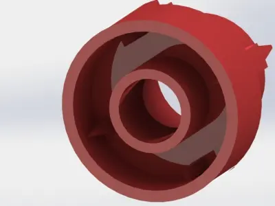 32187 Lego Technic Driving Ring Extension Free 3D model