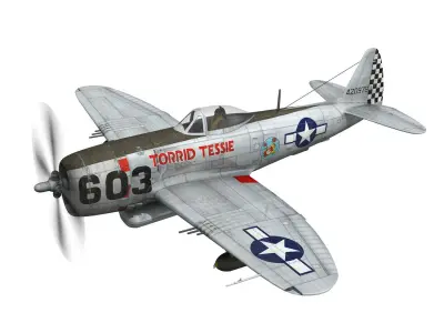 Republic P-47D Thunderbolt - Torrid Tessie 3D model