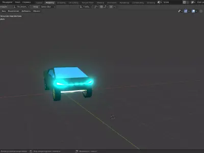 car blender Low-poly 3D model