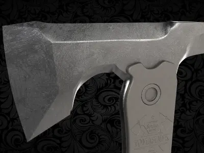 tactical axe Free low-poly 3D model